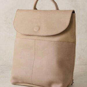 Able Ella Tan Leather Backpack - Magnolia